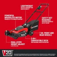 CRAFTSMAN V20 Lawn Mower, Push Mowers