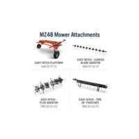 Husqvarna MZ48 Zero-Turn Mowers 23 HP Kawasaki 48" Clears Cut ZT3100 (M-ZT Seat)