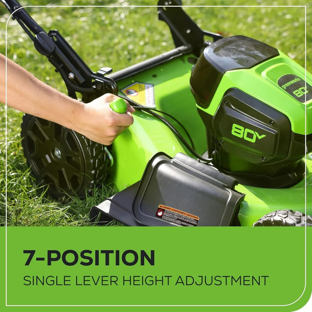 Greenworks 80V 21" Cordless Self-Propelled Lawn Mowers