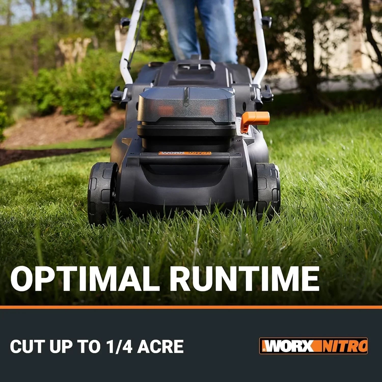 WORX Nitro 40V 16" Cordless Lawn Mowers w/Brushless Motor 2.0 & Intellicut