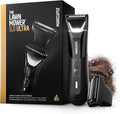 MANSCAPED® The Lawn Mower® 5.0 Ultra Groin & Body Hair Trimmer – Dual-Head SkinSafe® Trimmer & Foil Blades, Waterproof Wet/Dry Groomer, USB-C Rechargeable with Travel Case, Men's Ball Shaver, Black